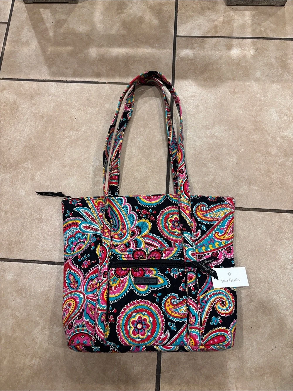 Vera Bradley Villager Tote in Parisian Paisley